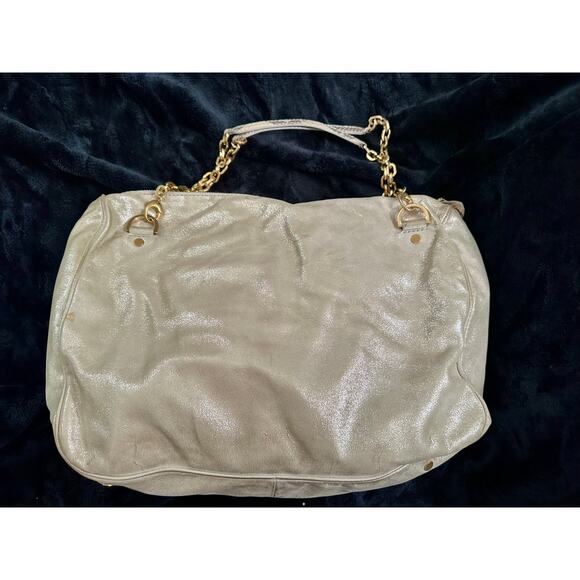 VINTAGE ONE OF A KIND JIMMY CHOO LARGE PYTHON & LEATHER BAG -TONS OF POCKETS! - Picture 4 of 13